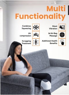 ARES uKnee Full Knee Massager - 3D Airbag Massage, 3 Vibration Intensity Levels, 3 Heating Levels for Joint Pain Relief And Therapy  - Image 2