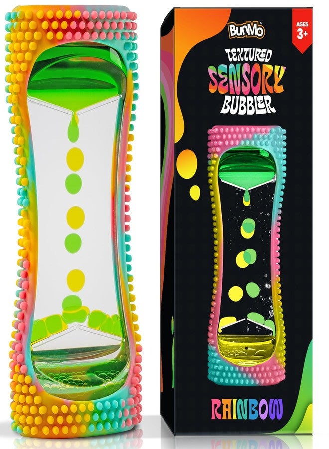 BUNMO Liquid Motion Bubbler Sensory Toy for Kids & Adults - Gentle Fidget Toy for Mindfulness - Stimulating Visual Sensory Experience - Colorful Bubble Fidget Timer for Desk & Travel - Rainbow - Image 1
