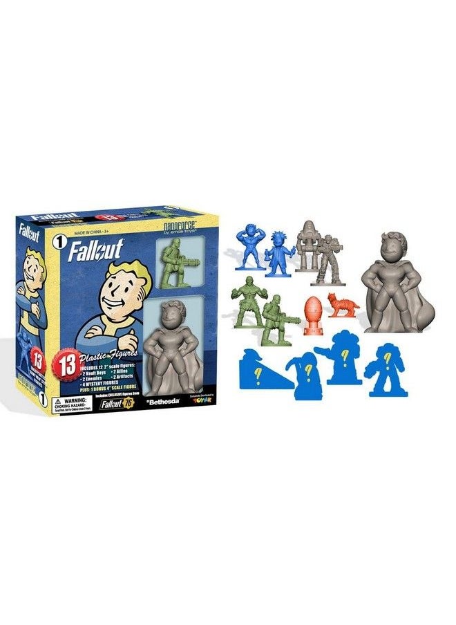 Toynk مجموعة مجسمات Army Builder من سلسلة Fallout Nanoforce 1، المجلد 1؛ Vault Boy؛ Nuka Cola؛ مجسمات ألعاب قابلة للتجميع بإصدار خاص؛  - Image 1