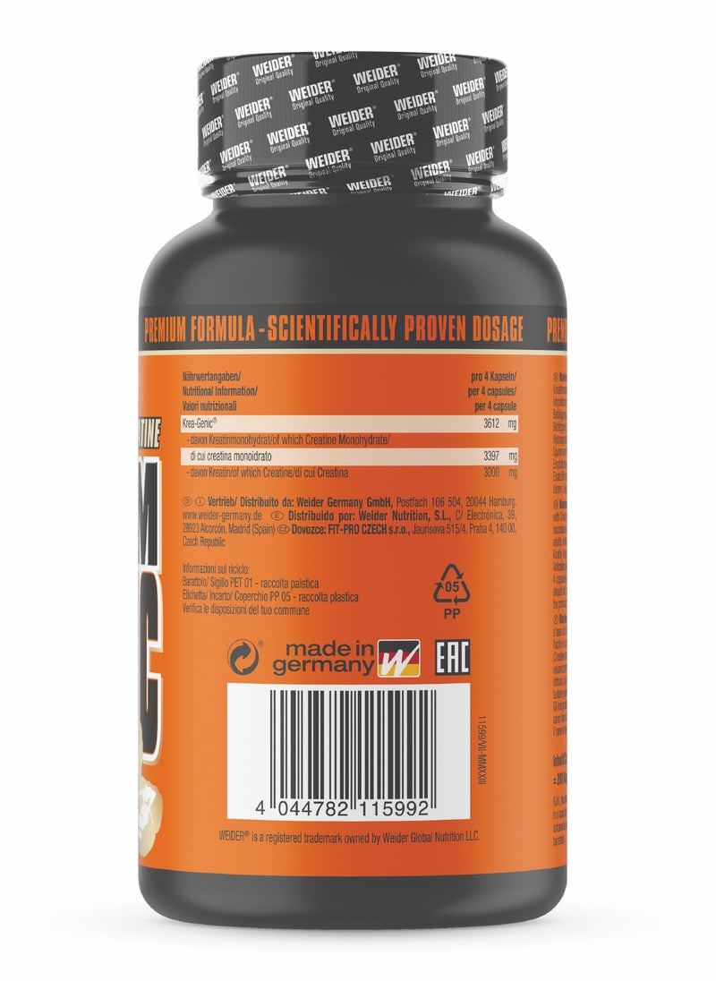 Weider - Maximum Krea-Genic 200 Capsules - Advanced Buffered Creatine for Optimal Performance - Image 1