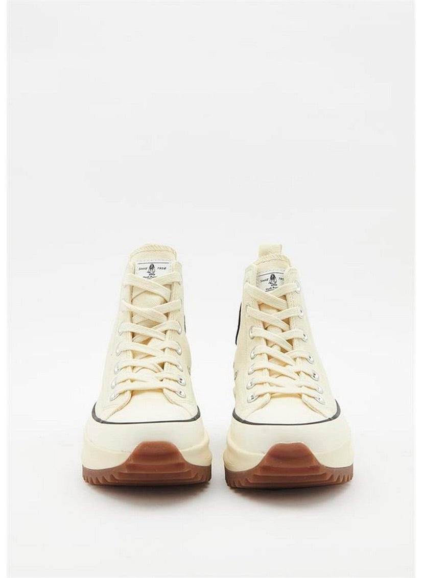 Hush Puppies - Thick Sole Hi High Top Women's 033Z100936 Beige Linen Sports Shoes V3 - Image 1
