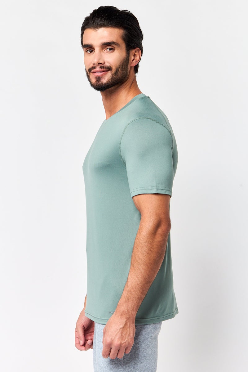 MOTION Men 2 Pieces Sportswear Fit Short Sleeve Outdoor T-Shirt, Multicolor - Image 4