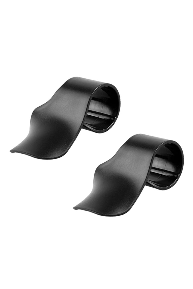 أسود A قطعتان 1/2 قطعة مساعد دواسة الوقود للدراجات النارية، مساعد مثبت السرعة، دعامة عالمية للإبهام والمعصم