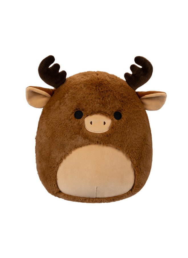 Squishmallows 12 inch Maurice Brown Moose Fuzzamallow , Officially Licensed Kellytoy Plush Toy, Colorful Soft Toy, Gift for Kids, Girls & Boys Washable Squishy Stuff Toy Multicolor All Age  - Image 1