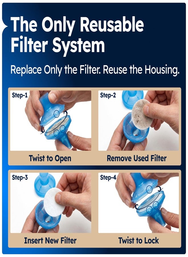 EnduriMed Inline Air Hose Filter Kit for CPAP Tubing – Replaceable Filters with 5 Reusable Housings (20 Uses – Compatible with AirSense 10/11, DreamStation & Standard 22mm Connections - Image 3
