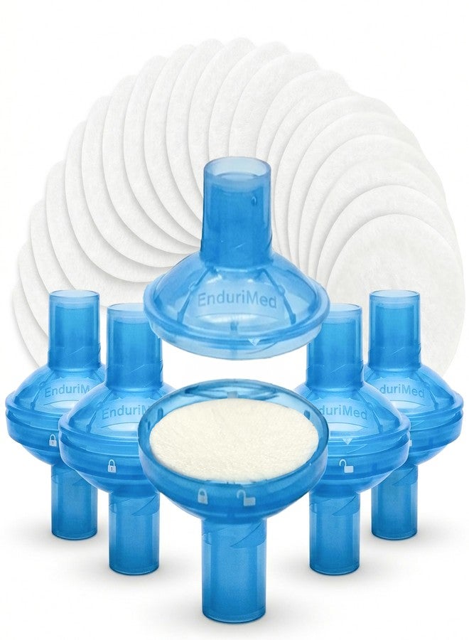 EnduriMed Inline Air Hose Filter Kit for CPAP Tubing – Replaceable Filters with 5 Reusable Housings (20 Uses – Compatible with AirSense 10/11, DreamStation & Standard 22mm Connections - Image 1