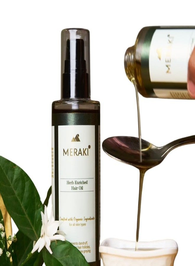 ميراكي زيت ميراكي المُعزز بالأعشاب | عناية عضوية بالشعر وفقًا لمبادئ الأيورفيدا | يُعزز نمو الشعر ويغذيه | يُقلل من القشرة وتساقط الشعر | يمنع الشيب المبكر | 100 مل - Image 1