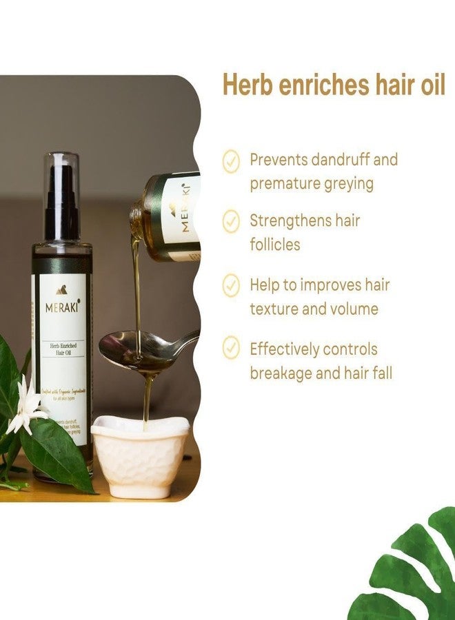 ميراكي زيت ميراكي المُعزز بالأعشاب | عناية عضوية بالشعر وفقًا لمبادئ الأيورفيدا | يُعزز نمو الشعر ويغذيه | يُقلل من القشرة وتساقط الشعر | يمنع الشيب المبكر | 100 مل - Image 5