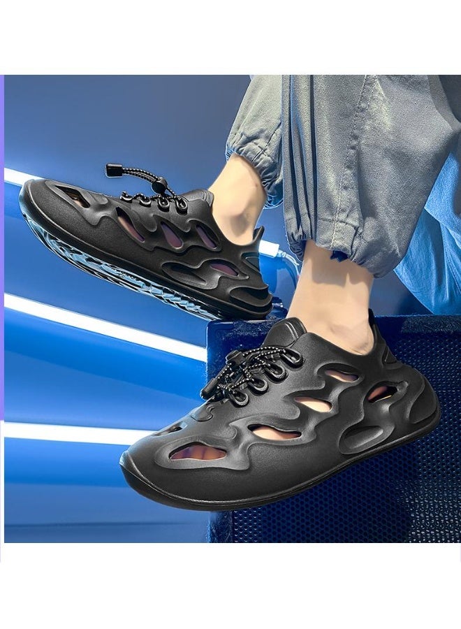 NIBEMINENT Men's Outdoor Sports Sandals Thick Bottom Summer  Style Beach Slippers Anti-Slip Casual Shoes for Adult Men - Image 4