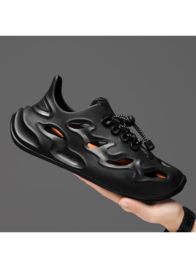 NIBEMINENT Men's Outdoor Sports Sandals Thick Bottom Summer  Style Beach Slippers Anti-Slip Casual Shoes for Adult Men - Image 2