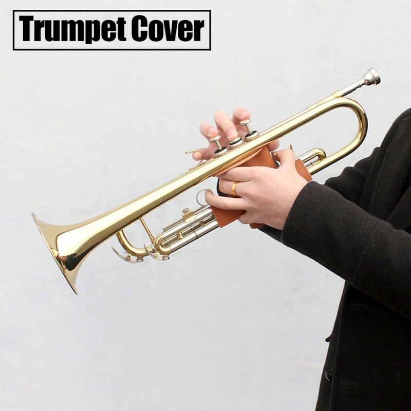 Trumpet Protective Cover: PU Leather, Universal Fit, Anti-Scratch & Erosion Protection - Easy Install Hook-And-Loop Closure, Warm Hand Grip For Trumpet Players, Brass Instrument Enthusiasts - Image 5