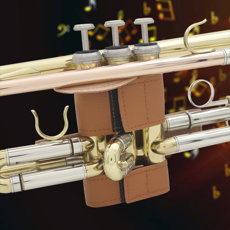 Trumpet Protective Cover: PU Leather, Universal Fit, Anti-Scratch & Erosion Protection - Easy Install Hook-And-Loop Closure, Warm Hand Grip For Trumpet Players, Brass Instrument Enthusiasts - Image 3