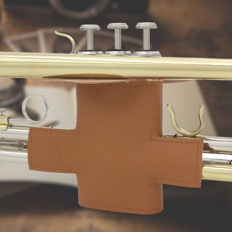 Trumpet Protective Cover: PU Leather, Universal Fit, Anti-Scratch & Erosion Protection - Easy Install Hook-And-Loop Closure, Warm Hand Grip For Trumpet Players, Brass Instrument Enthusiasts - Image 2
