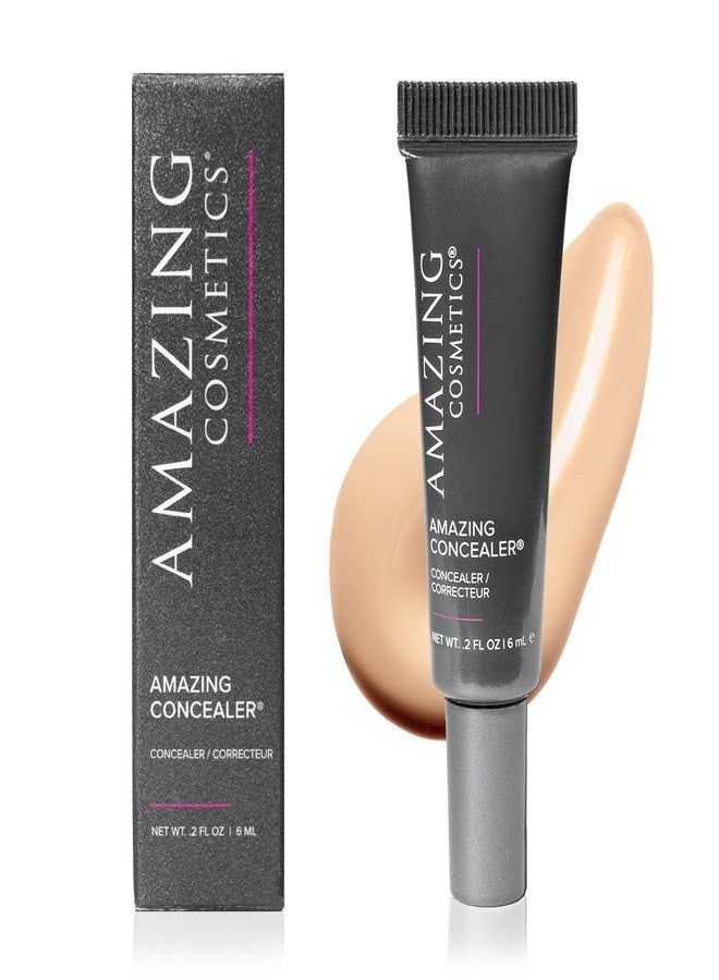 اميزينغ كوزمتكس خافي عيوب AmazingCosmetics Amazing، خافي عيوب متعدد الاستخدامات بتغطية كاملة، بيج فاتح، 0.2 أونصة سائلة - Image 1