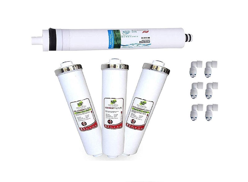 Hi-Tech RO Water Purifier Filter Set and 80 GPD Dry Water Purifier Membrane - Image 1