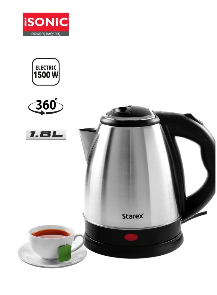 ستار إكس غلاية كهربائية ستانلس ستيل 1.8 لتر، 1500 واط - Image 5