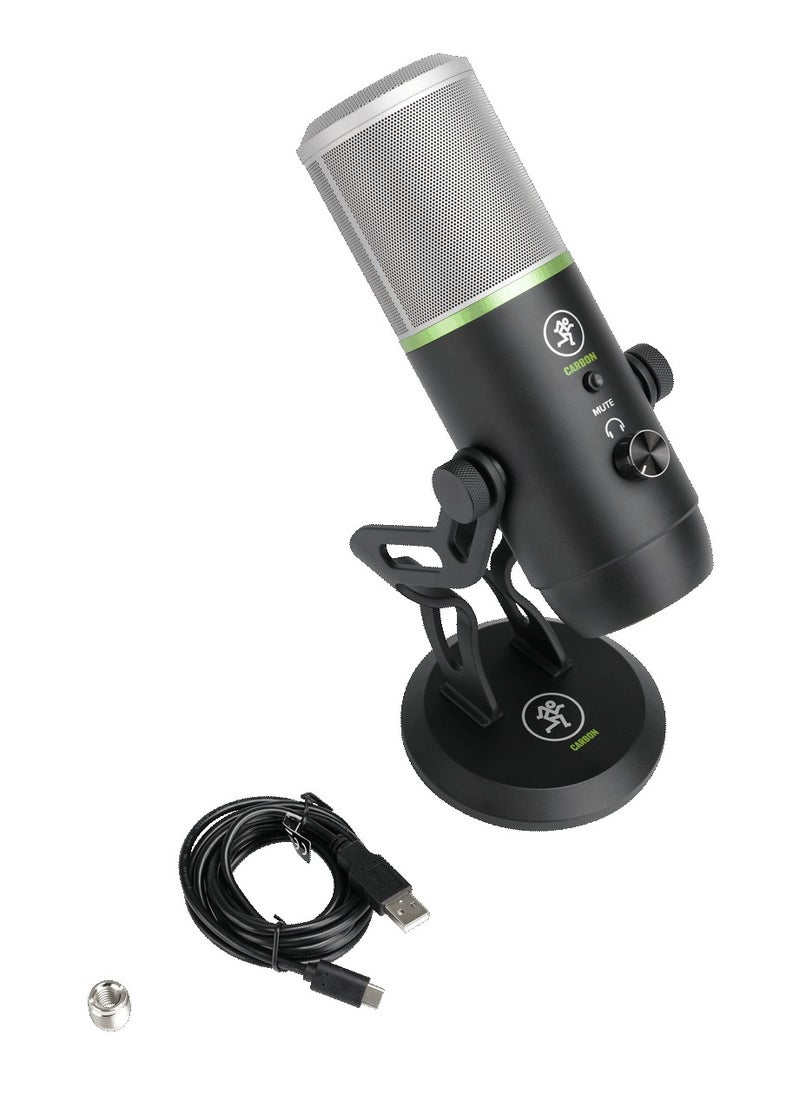 Mackie MACKIE CARBON Premium USB Condenser Microphone Includes Stand & 16 Exclusive Plugins  - Image 2