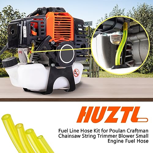 HUZTL Fuel Line Hose Kit 3/32" x 3/16" 1/8" x 3/16" 1/8" x 1/4" .080" x .140" for Poulan Craftman Chainsaw String Trimmer Blower Small Engine Fuel Hose (4 feet each) - Image 3