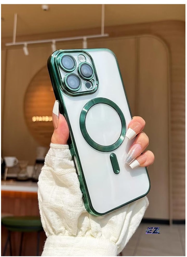 ELTRAZONE iPhone 16 Pro Max Magnetic Case Compatible with Mag-Safe – Built-in Camera Protector, Soft TPU Anti-Scratch Shockproof Slim Clear Case for iPhone 16 Pro Max (6.1 Inch) – Ultra-Protection and Stylish Design - Image 2