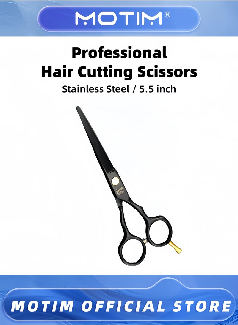 Motim Professional Hair Cutting Scissors,Japanese 440C Stainless Steel 5.5 inch, for Hair for Women Men Kids - Image 1