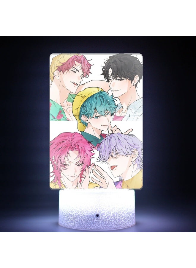 K-Pop Demon Hunters movie peripheral printed remote control 16-color night light is the best gift for family and friends