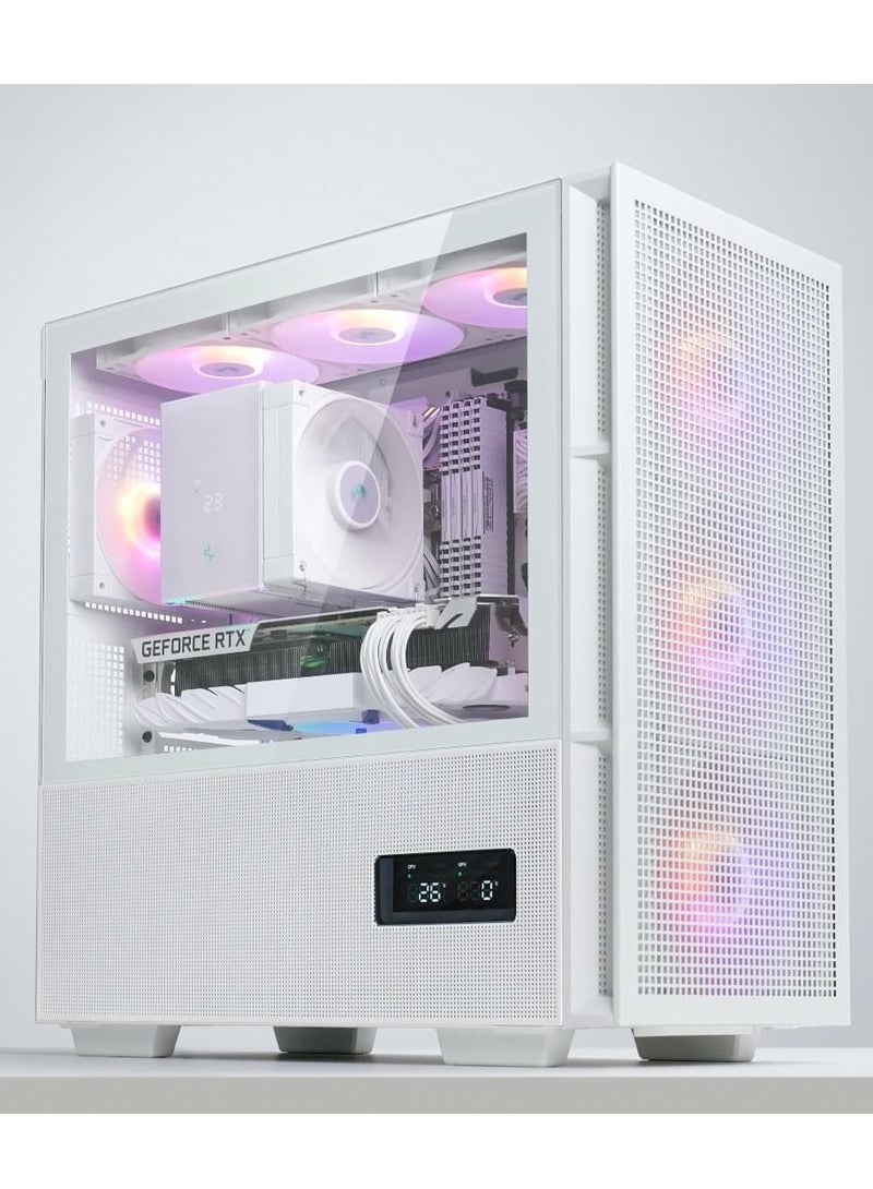 NANOTECH Ivory Gaming PC, AMD Ryzen 7 7800X3D AM5 Desktop Processor, DDR5 32GB (2*16) 6400MHz Ram, NVIDIA GeForce RTX 4060Ti OC Edition 8GB GDDR6 GPU, 1TB NVMe M.2 SSD, 750W 80 Plus PSU, Dual Fan Digital Air Cooler, Windows 11 Pro | Wi-Fi