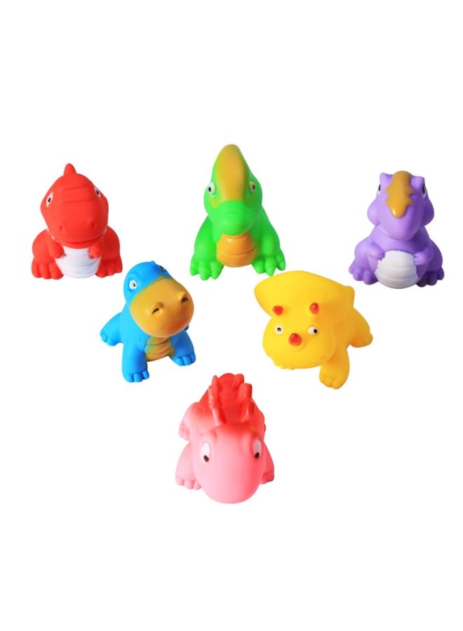 NIBEMINENT 6-Piece Dinosaur Design Bath Toy Set - Image 1