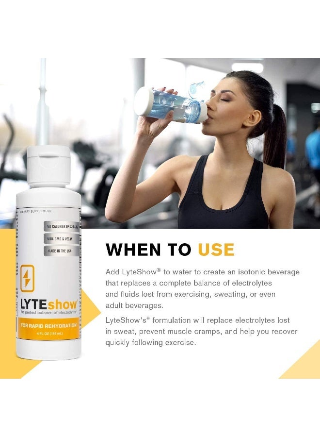 LyteLine (1 Bottle + 1 Travel Flask) - LyteShow - Electrolyte Concentrate for Rapid Rehydration - NO Sugars, NO Additives - 40 Servings (With Magnesium, Potassium, Zinc) - Image 3