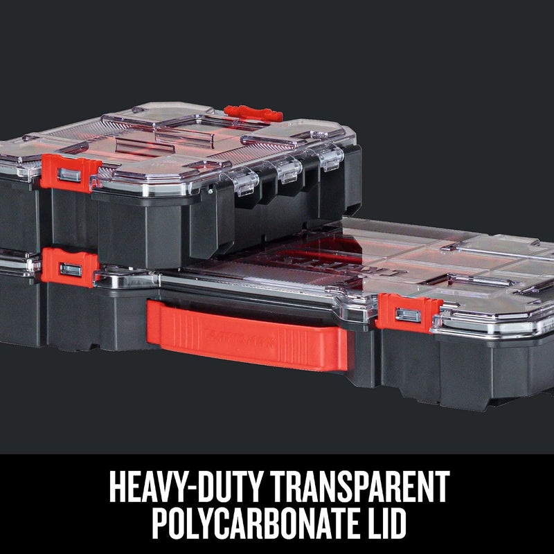 CRAFTSMAN VERSASTACK 20-Compartment Storage Organizer with Secure Latch - Image 4