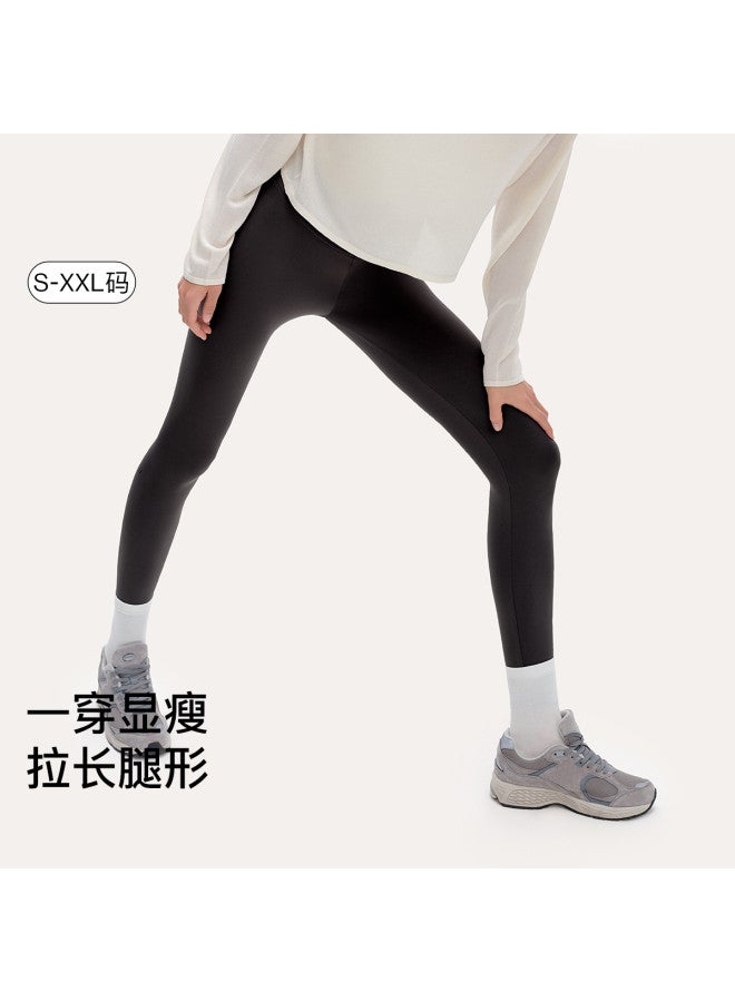 ubras Soft Air-Layer Brushed Tummy Control Leggings, Slimming, Comfortable, Wearable As Outerwear, Women'S Tight Pants - Image 2