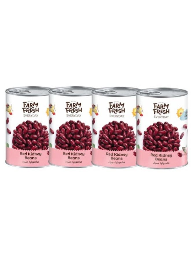 Farm Fresh Red Kidney Beans 4 x 400g  - Image 1