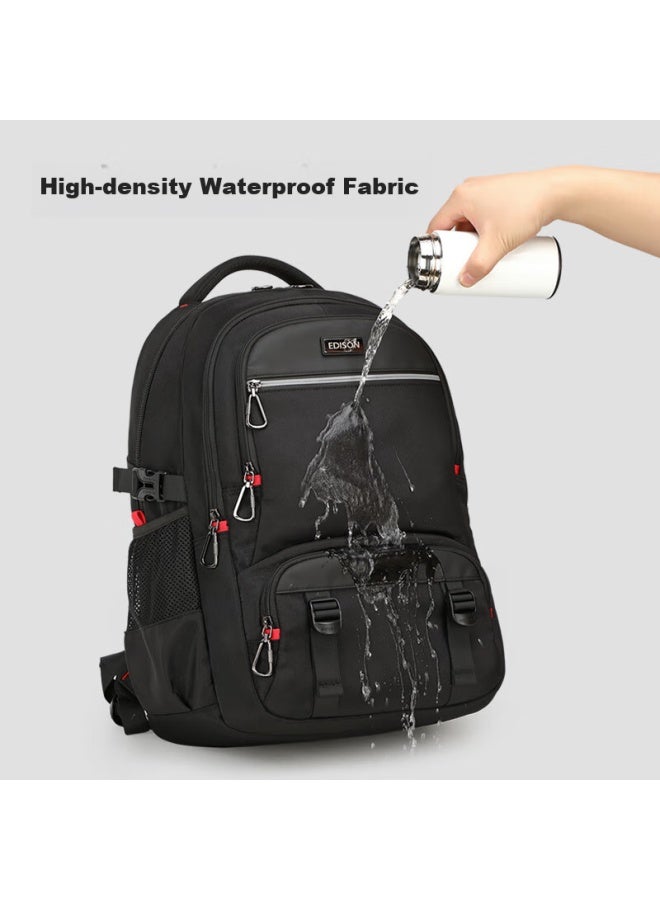 Edison 17.3-inch Laptop Backpack, Large Capacity, Business Travel Backpack, High School And Middle School Student Schoolbag E08-2g - Image 2