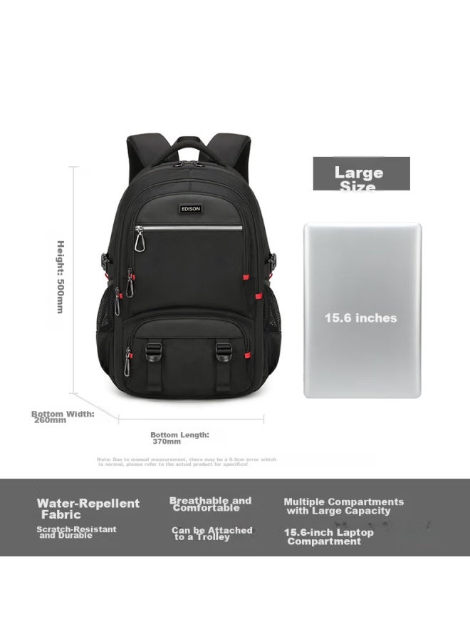 Edison 17.3-inch Laptop Backpack, Large Capacity, Business Travel Backpack, High School And Middle School Student Schoolbag E08-2g - Image 4