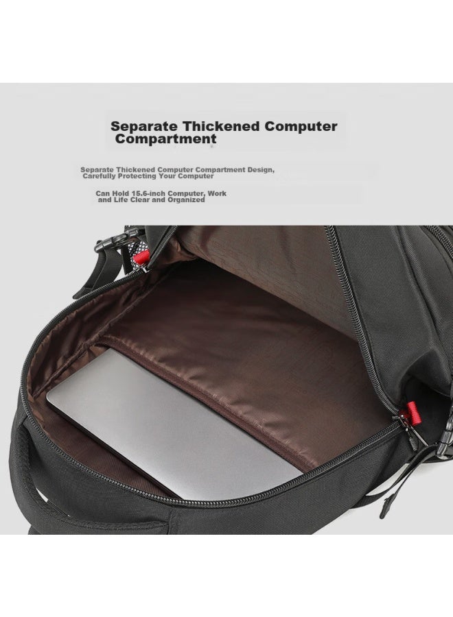 Edison 17.3-inch Laptop Backpack, Large Capacity, Business Travel Backpack, High School And Middle School Student Schoolbag E08-2g - Image 3