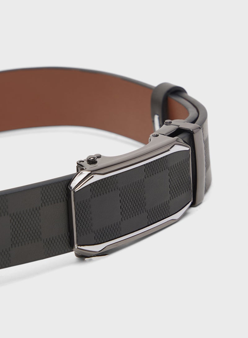 Robert Wood Genuine Leather Resizable Casual Belt - Image 2