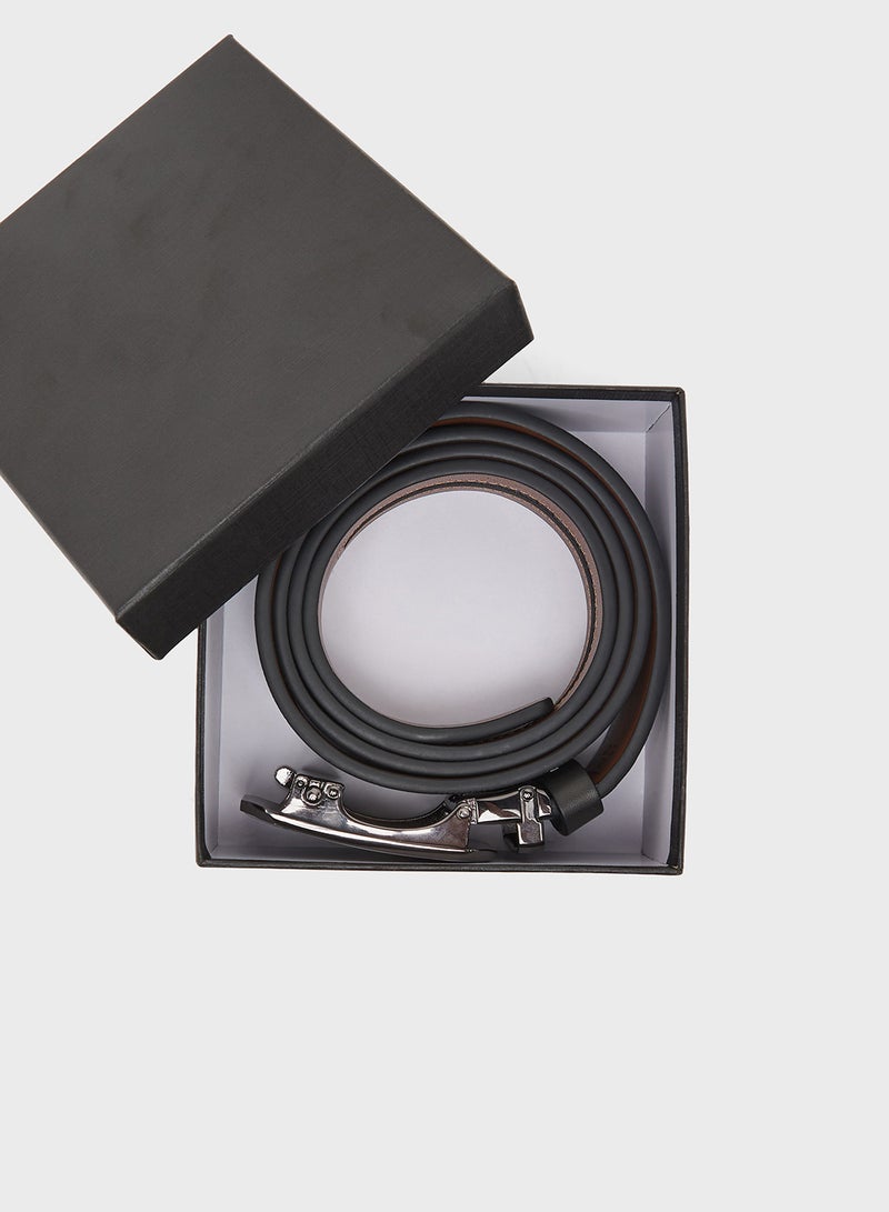 Robert Wood Genuine Leather Resizable Casual Belt - Image 3