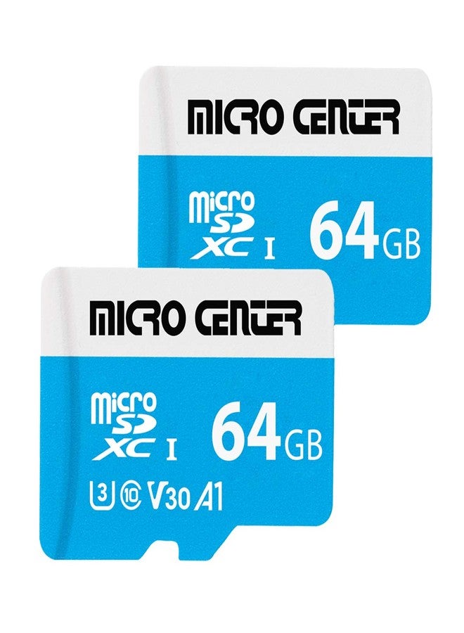 INLAND Micro Center 64GB microSDXC Card 2 Pack, Nintendo-Switch Compatible Micro SD Card, UHS-I C10 U3 V30 4K UHD Video A1 R/W Speed up to 95/30 MB/s Flash Memory Card with Adapter (64GB x 2) - Image 1