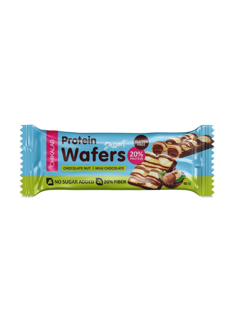 Chikalab Dessert Milk Chocolate & Chocolate Hazelnut Protein Wafer - Image 1