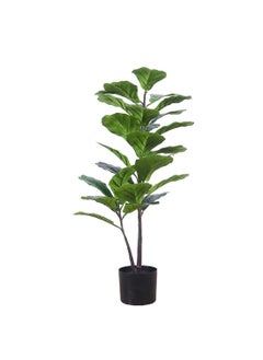 Viden The simulated plant 90cm fiddle leaf fig supports the beauty of your home, maintenance-free, worry-free, versatile, and unlocks the aesthetics of double-branched branches.  - Image 1