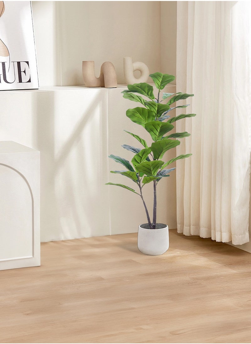 Viden The simulated plant 90cm fiddle leaf fig supports the beauty of your home, maintenance-free, worry-free, versatile, and unlocks the aesthetics of double-branched branches.  - Image 3