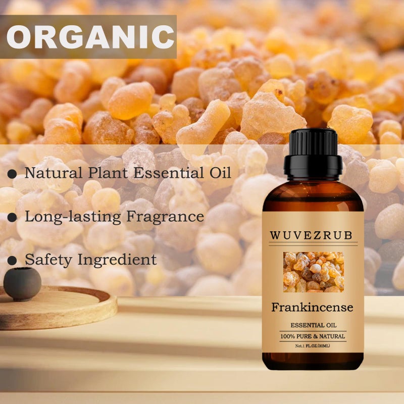 Wuvezrub Frankincense Essential Oils, 30ML Pure and Natural Essential Oil for Aromatherapy Diffuser - Frankincense /1 Fl Oz - Image 4