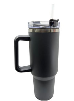 YOLO Hot and Cold Stainless Steel Flow State Vacuum Insulated Tumbler with Lid and Straw for Water, Iced Tea or Coffee, Smoothie, and More, Cream -Grey, Size -40oz or 1.20Liters  - Image 2