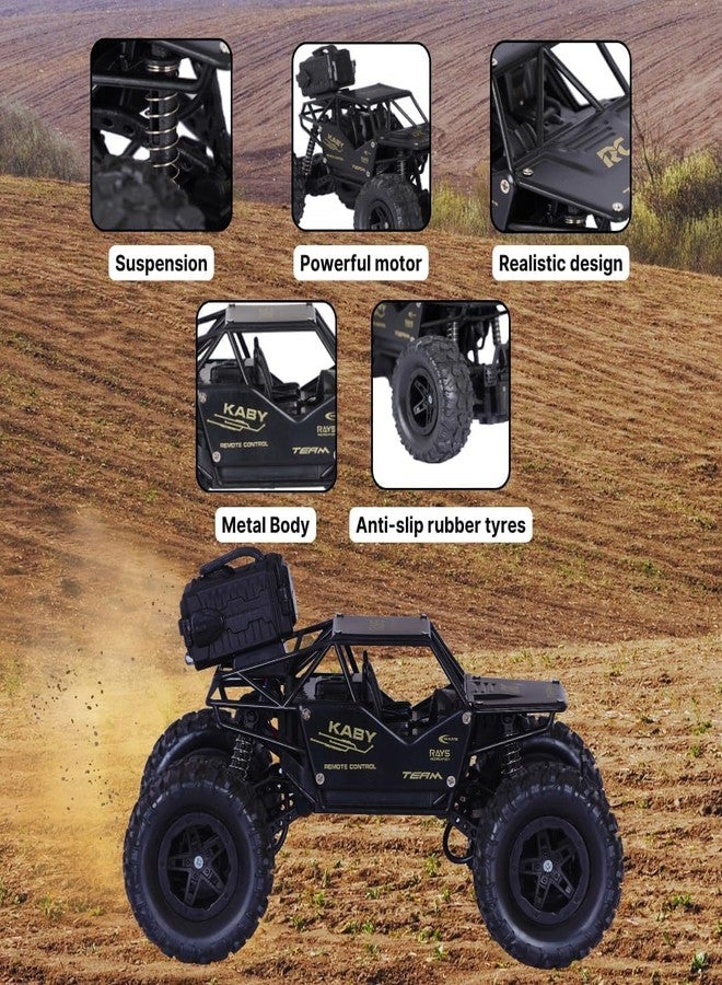 V21 Rock Crawler Car with Smoke Offroader Rc Car High Speed 5 Functions 1:16 RC Car with Smoke Fog Styled Climbing Monster Truck Rechargeable Remote Control Car for Kids 【Colors as Per Stock】 (Large) - Image 3
