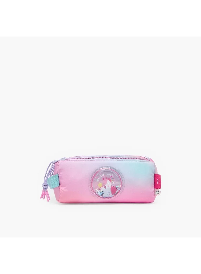 Mayfair Pouch-Mayfair Spread The Magic-3 Cmprts- (Nylon) Pink And Blue \ 22X9X8.5