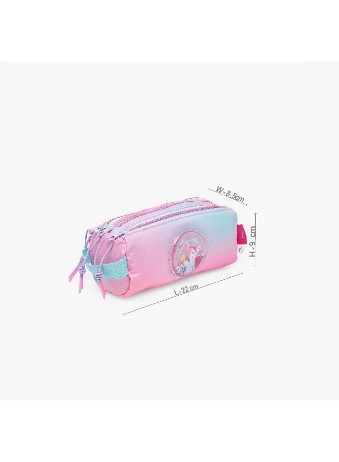Mayfair Pouch-Mayfair Spread The Magic-3 Cmprts- (Nylon) Pink And Blue \ 22X9X8.5 - Image 5