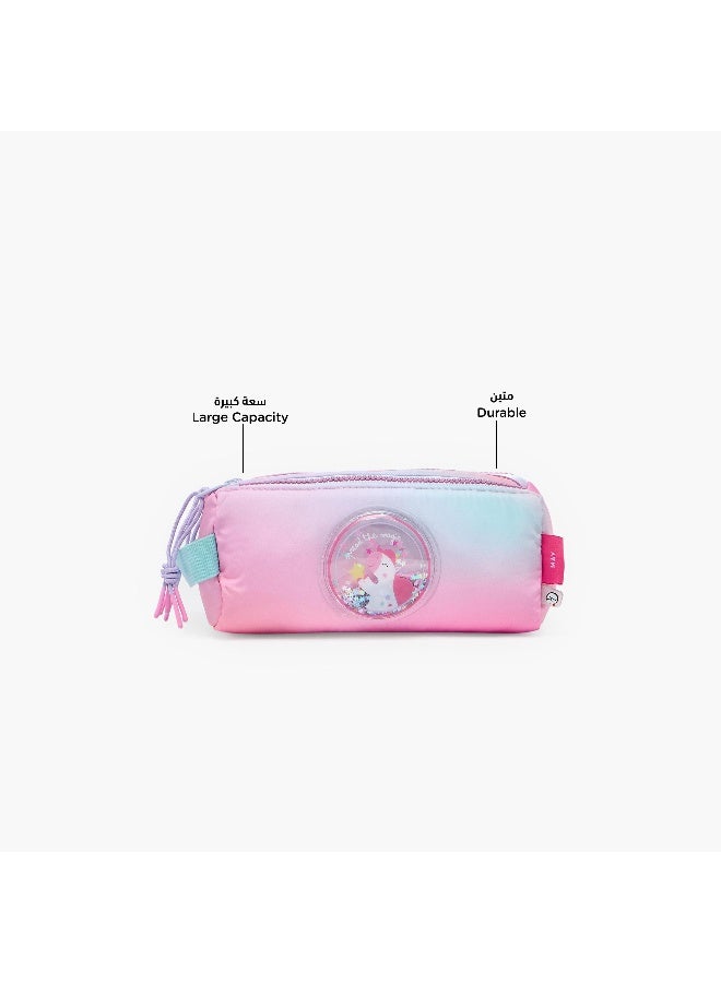 Mayfair Pouch-Mayfair Spread The Magic-3 Cmprts- (Nylon) Pink And Blue \ 22X9X8.5 - Image 3