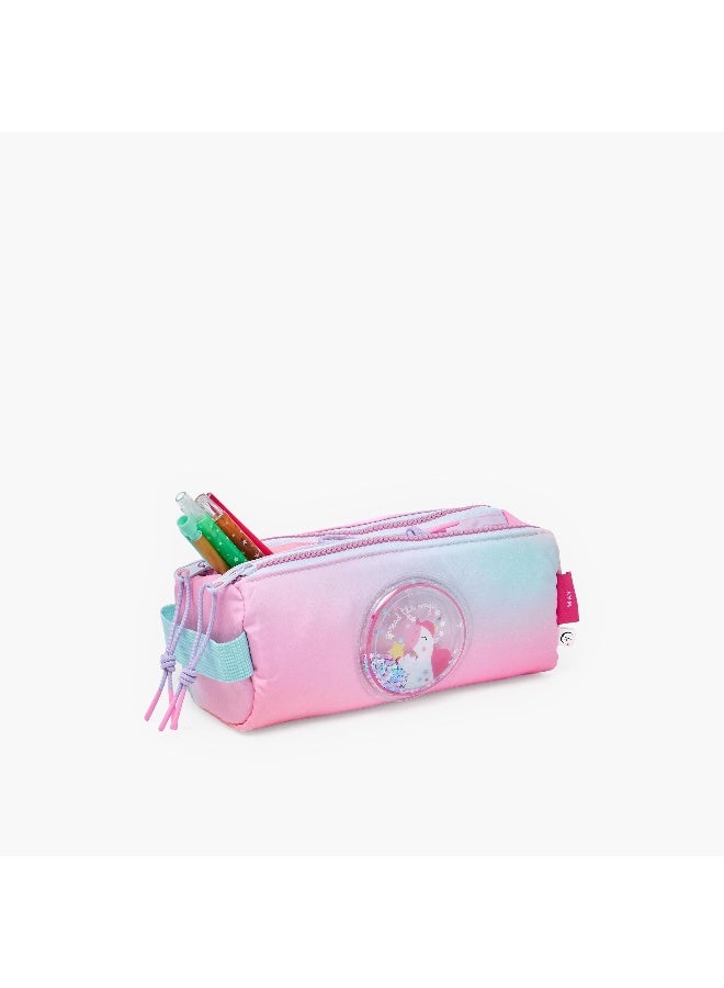 Mayfair Pouch-Mayfair Spread The Magic-3 Cmprts- (Nylon) Pink And Blue \ 22X9X8.5 - Image 4