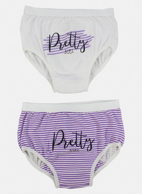 طقم من قطعتين شورت داخلي بناتي قطن