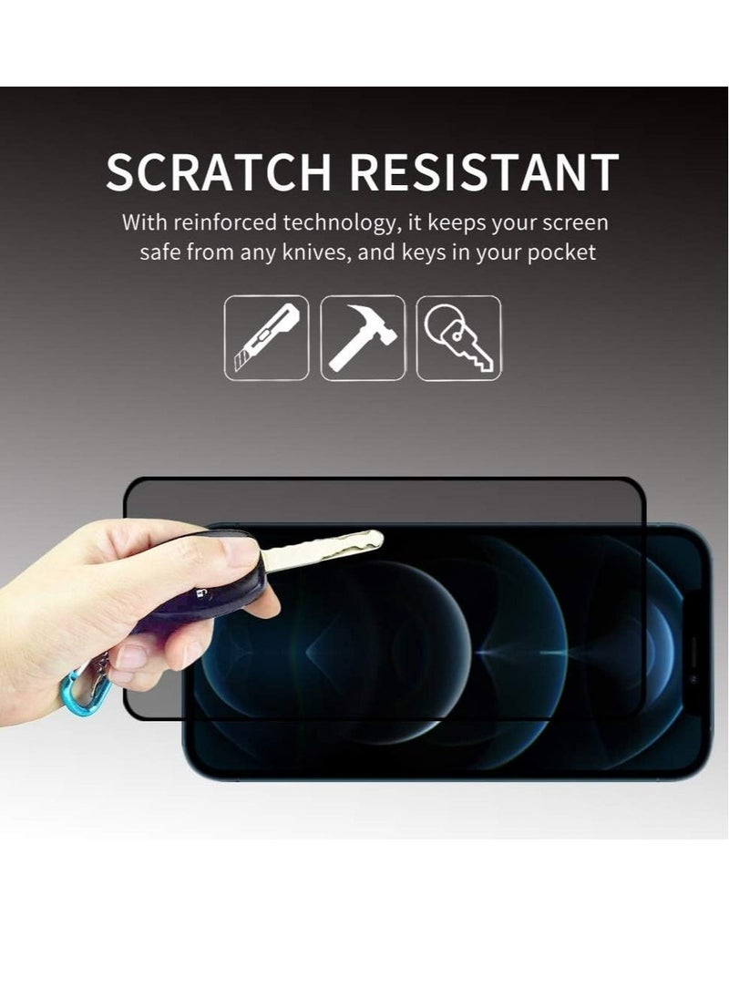 vesus (2 Pack) for iPhone 12 mini Privacy Tempered Glass Screen Protector Anti-Scratch with Back Camera glass Alignment Frame Bubble Free Scratch Resistant - Image 3