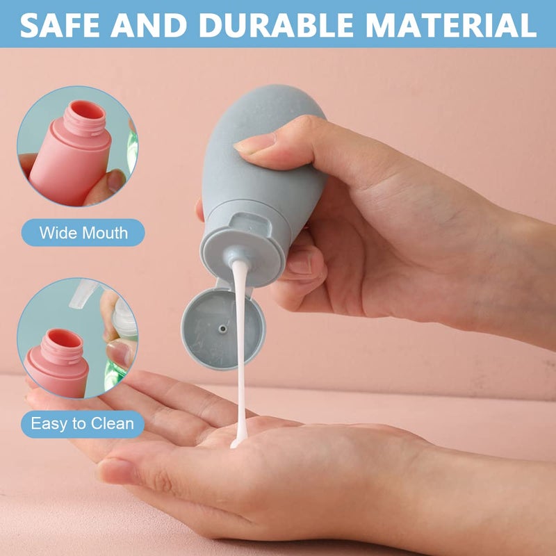 M'AYCREATE MAYCREATE® 11pcs Travel Bottles for Toiletries, Refillable Travel Bottle for Travel Toiletry Bottles Empty Travel Containers Cream Jars Spray Bottle Kit for Lotion, Shower Gel, Shampoo - Image 3